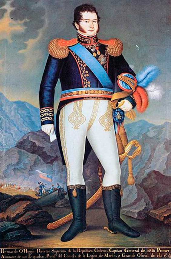 Bernardo O'Higgins, por José Gil de Castro (1820).